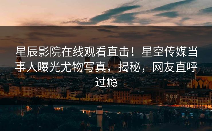 星辰影院在线观看直击！星空传媒当事人曝光尤物写真，揭秘，网友直呼过瘾